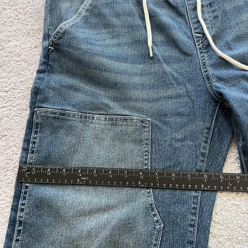 True Religion Vinny Ultra Baggy Carpenter Jeans Mens 36x33‎ Blue Drawstring